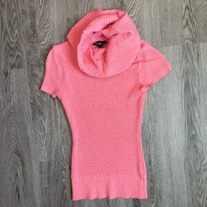 Bebe Coral Pink Knit Pullover